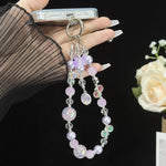 Bracelet perlé Stellar or rose, violet, rose