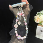 Bracelet perlé Stellar or rose, violet, rose