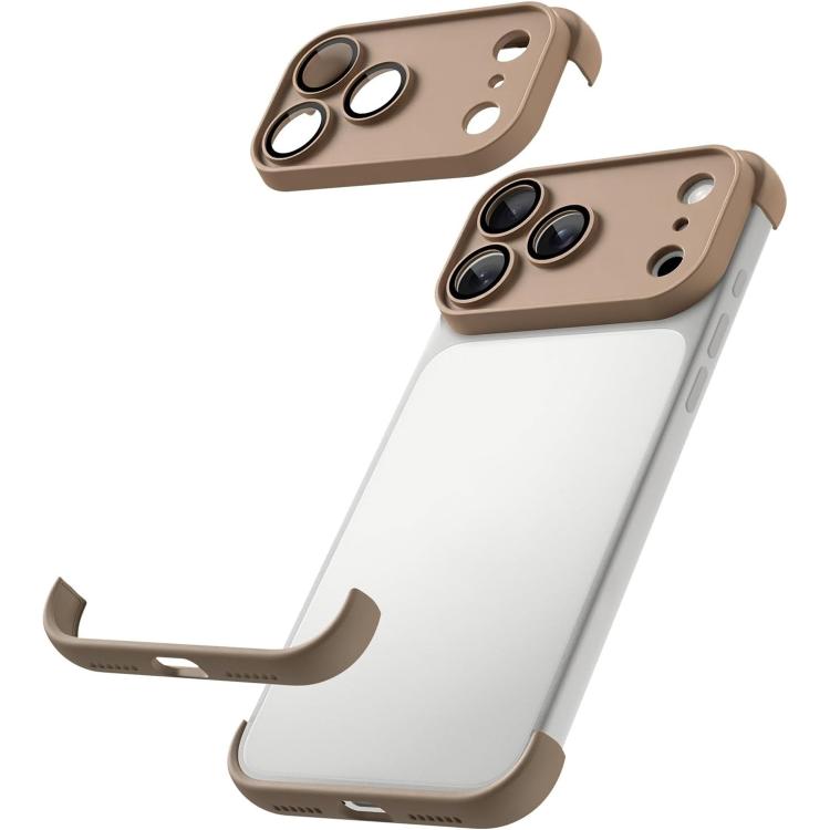 Coque de téléphone antichoc ultra-fine en TPU sans cadre avec airbags à quatre coins et film de protection d'objectif, pour iPhone 17 Pro Max, pour iPhone 17 Pro, pour iPhone 17, pour iPhone Air