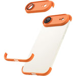 Coque de téléphone antichoc ultra-fine en TPU sans cadre avec airbags à quatre coins et film de protection d'objectif, pour iPhone 17 Pro Max, pour iPhone 17 Pro, pour iPhone 17, pour iPhone Air