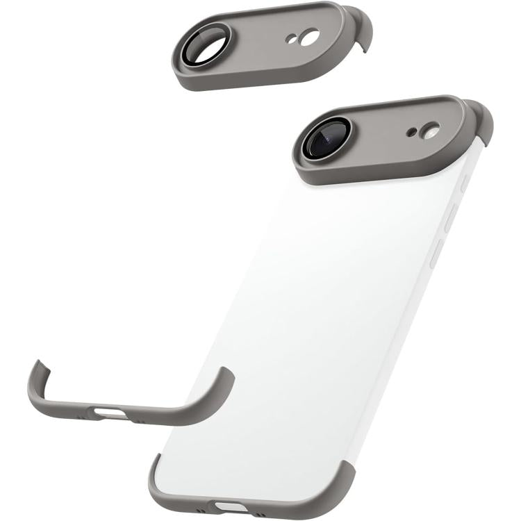 Coque de téléphone antichoc ultra-fine en TPU sans cadre avec airbags à quatre coins et film de protection d'objectif, pour iPhone 17 Pro Max, pour iPhone 17 Pro, pour iPhone 17, pour iPhone Air
