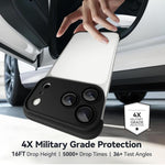 Coque de téléphone antichoc ultra-fine en TPU sans cadre avec airbags à quatre coins et film de protection d'objectif, pour iPhone 17 Pro Max, pour iPhone 17 Pro, pour iPhone 17, pour iPhone Air