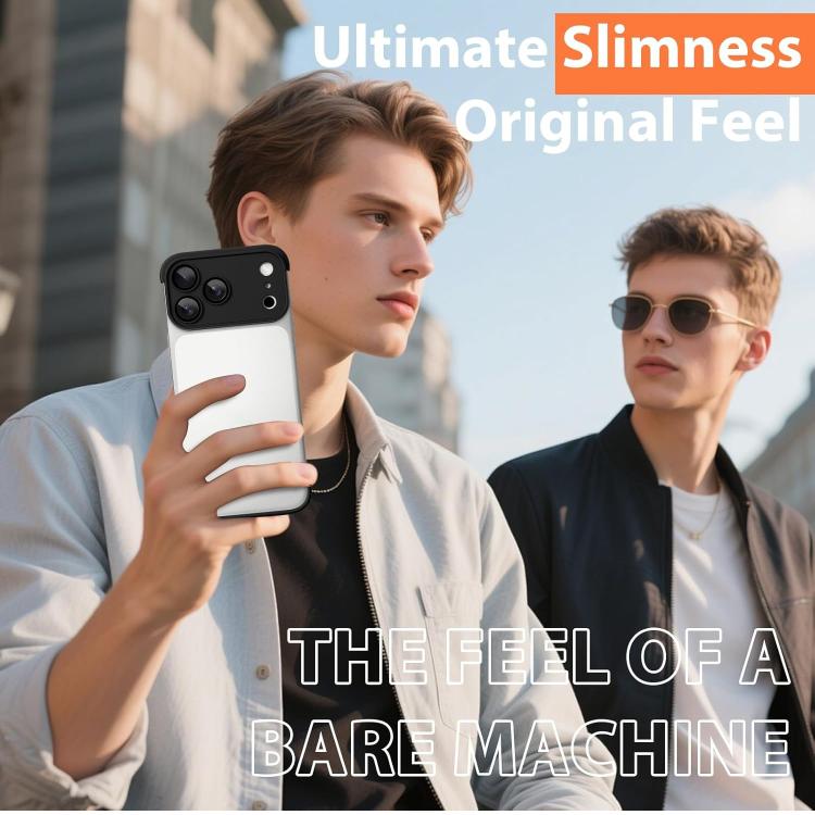 Coque de téléphone antichoc ultra-fine en TPU sans cadre avec airbags à quatre coins et film de protection d'objectif, pour iPhone 17 Pro Max, pour iPhone 17 Pro, pour iPhone 17, pour iPhone Air