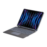 Étui de protection avec clavier Bluetooth rétroéclairé détachable et airbag antichoc aux quatre coins, pour iPad Air 13 2025 / 2024 / Pro 12.9