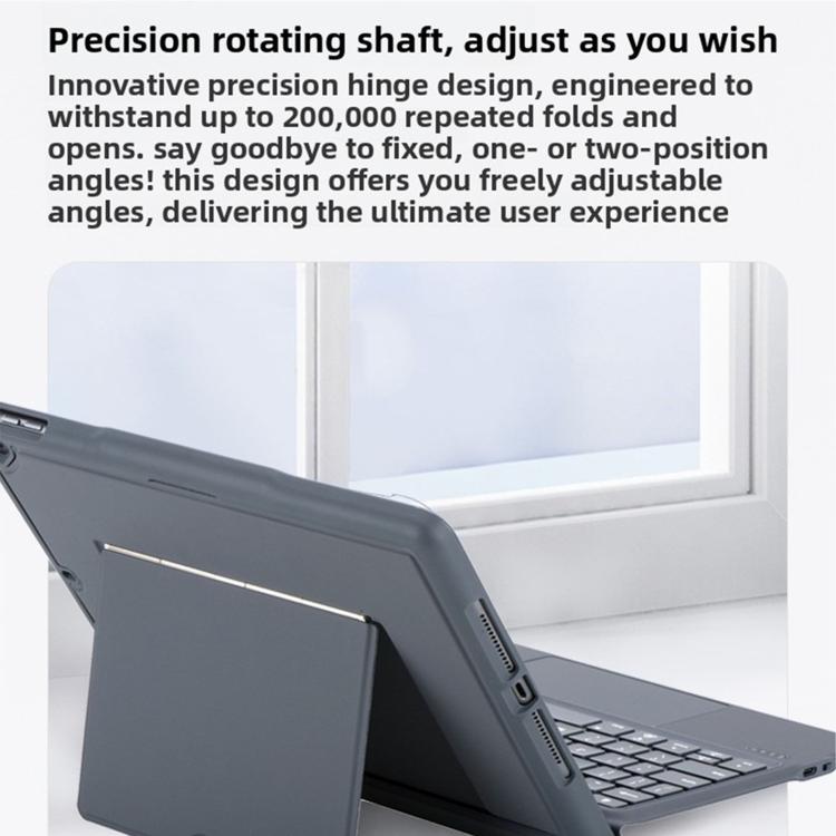 Étui de protection avec clavier Bluetooth rétroéclairé détachable et airbag antichoc aux quatre coins, pour iPad Air 13 2025 / 2024 / Pro 12.9