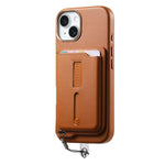 Étui de téléphone avec sac magnétique détachable pour cartes, bague de support et corde anti-perte, pour iPhone 14, pour iPhone 14 Pro, pour iPhone 14 Pro Max