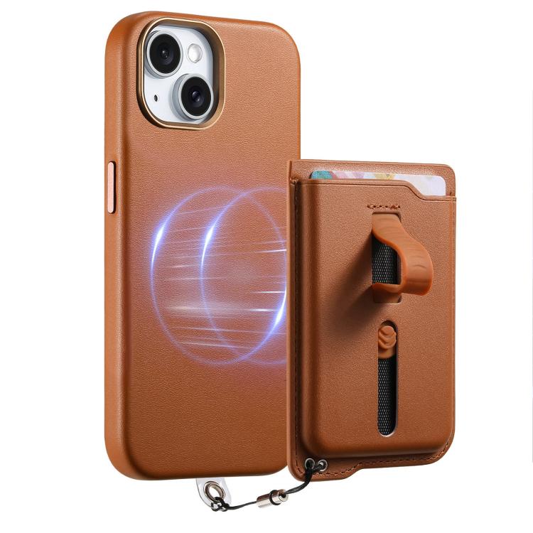 Étui de téléphone avec sac magnétique détachable pour cartes, bague de support et corde anti-perte, pour iPhone 14, pour iPhone 14 Pro, pour iPhone 14 Pro Max