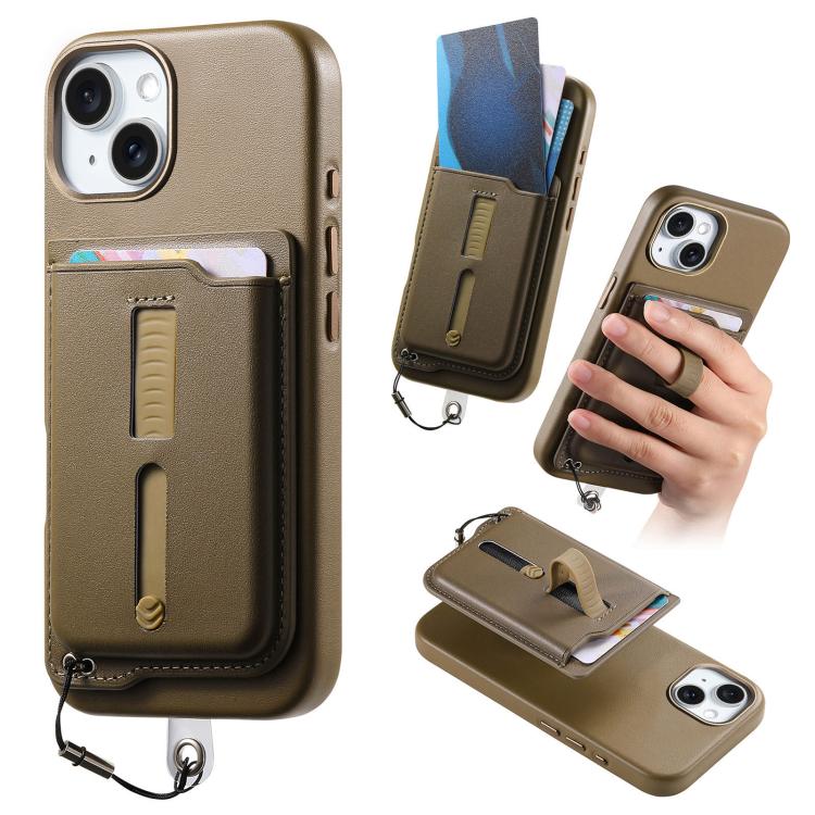 Étui de téléphone avec sac magnétique détachable pour cartes, bague de support et corde anti-perte, pour iPhone 14, pour iPhone 14 Pro, pour iPhone 14 Pro Max