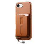 Étui de téléphone avec sacoche magnétique détachable, anneau de maintien et cordon anti-perte, pour iPhone 17e / 16e, pour iPhone 17 Pro Max, pour iPhone 17 Pro, pour iPhone 17, pour iPhone Air, pour iPhone 16 Plus