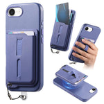 Étui de téléphone avec sacoche magnétique détachable, anneau de maintien et cordon anti-perte, pour iPhone 17e / 16e, pour iPhone 17 Pro Max, pour iPhone 17 Pro, pour iPhone 17, pour iPhone Air, pour iPhone 16 Plus