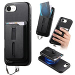 Étui de téléphone avec sacoche magnétique détachable, anneau de maintien et cordon anti-perte, pour iPhone 17e / 16e, pour iPhone 17 Pro Max, pour iPhone 17 Pro, pour iPhone 17, pour iPhone Air, pour iPhone 16 Plus