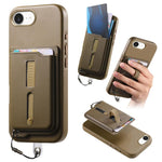 Étui de téléphone avec sacoche magnétique détachable, anneau de maintien et cordon anti-perte, pour iPhone 17e / 16e, pour iPhone 17 Pro Max, pour iPhone 17 Pro, pour iPhone 17, pour iPhone Air, pour iPhone 16 Plus