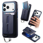 Étui de téléphone avec sacoche magnétique détachable, anneau de maintien et cordon anti-perte, pour iPhone 17e / 16e, pour iPhone 17 Pro Max, pour iPhone 17 Pro, pour iPhone 17, pour iPhone Air, pour iPhone 16 Plus