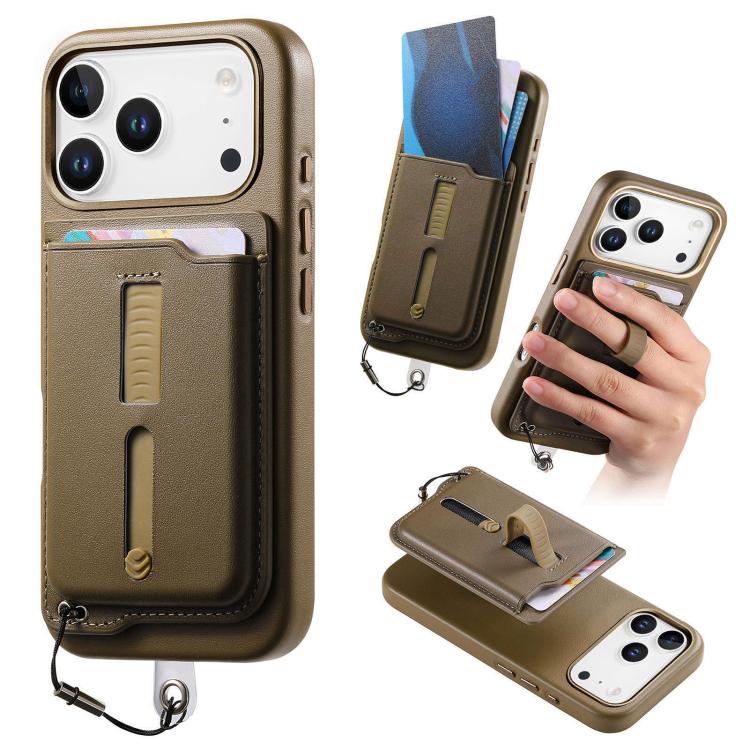 Étui de téléphone avec sacoche magnétique détachable, anneau de maintien et cordon anti-perte, pour iPhone 17e / 16e, pour iPhone 17 Pro Max, pour iPhone 17 Pro, pour iPhone 17, pour iPhone Air, pour iPhone 16 Plus