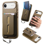 Étui de téléphone avec sacoche magnétique détachable, anneau de maintien et cordon anti-perte, pour iPhone 17e / 16e, pour iPhone 17 Pro Max, pour iPhone 17 Pro, pour iPhone 17, pour iPhone Air, pour iPhone 16 Plus