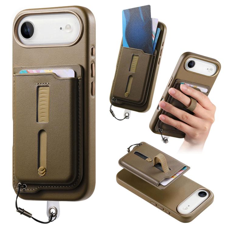 Étui de téléphone avec sacoche magnétique détachable, anneau de maintien et cordon anti-perte, pour iPhone 17e / 16e, pour iPhone 17 Pro Max, pour iPhone 17 Pro, pour iPhone 17, pour iPhone Air, pour iPhone 16 Plus