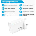 Chargeur de protocole entièrement compatible TE-PD46 GaN 100W PD 45W, prise UK