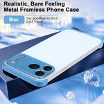 Coque de téléphone antichoc ultra-fine en alliage de titane sans cadre aux quatre coins, pour iPhone 17 Pro Max, pour iPhone 17 Pro, pour iPhone 17, pour iPhone Air