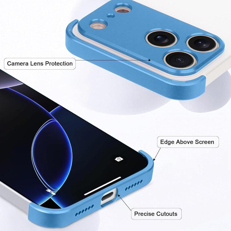 Coque de téléphone antichoc ultra-fine en alliage de titane sans cadre aux quatre coins, pour iPhone 17 Pro Max, pour iPhone 17 Pro, pour iPhone 17, pour iPhone Air