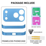 Coque de téléphone antichoc ultra-fine en alliage de titane sans cadre aux quatre coins, pour iPhone 17 Pro Max, pour iPhone 17 Pro, pour iPhone 17, pour iPhone Air