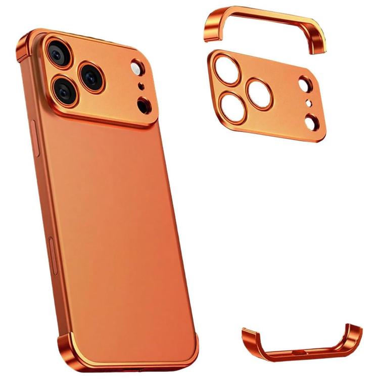 Coque de téléphone antichoc ultra-fine en alliage de titane sans cadre aux quatre coins, pour iPhone 17 Pro Max, pour iPhone 17 Pro, pour iPhone 17, pour iPhone Air