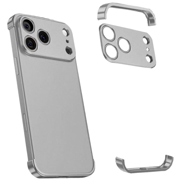 Coque de téléphone antichoc ultra-fine en alliage de titane sans cadre aux quatre coins, pour iPhone 17 Pro Max, pour iPhone 17 Pro, pour iPhone 17, pour iPhone Air