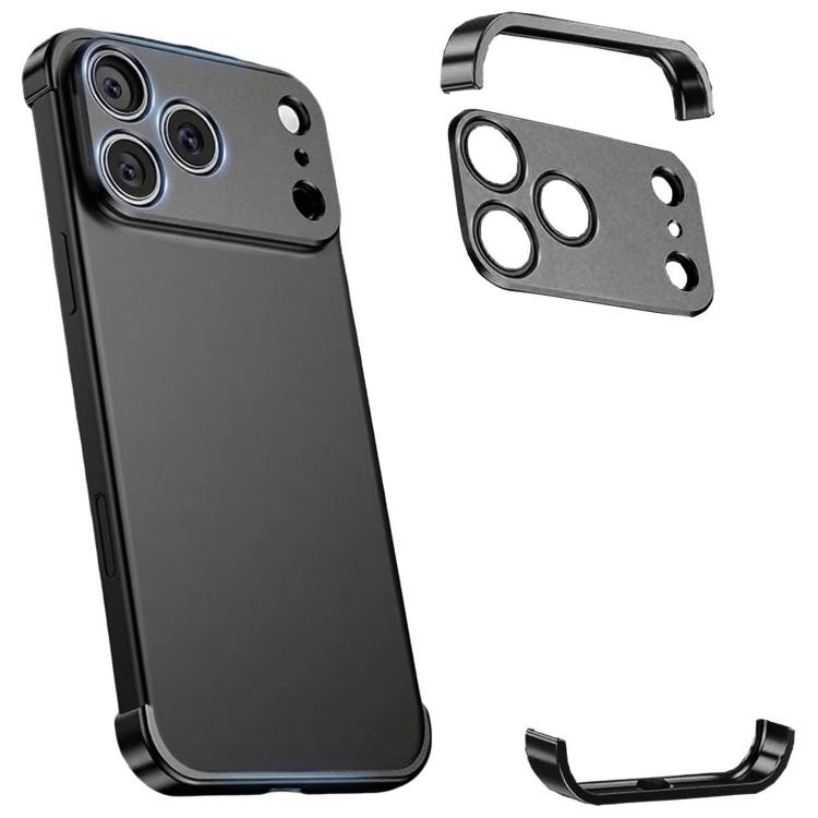 Coque de téléphone antichoc ultra-fine en alliage de titane sans cadre aux quatre coins, pour iPhone 17 Pro Max, pour iPhone 17 Pro, pour iPhone 17, pour iPhone Air