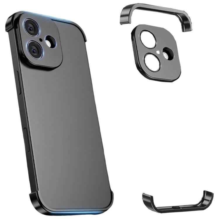 Coque de téléphone antichoc ultra-fine en alliage de titane sans cadre aux quatre coins, pour iPhone 17 Pro Max, pour iPhone 17 Pro, pour iPhone 17, pour iPhone Air