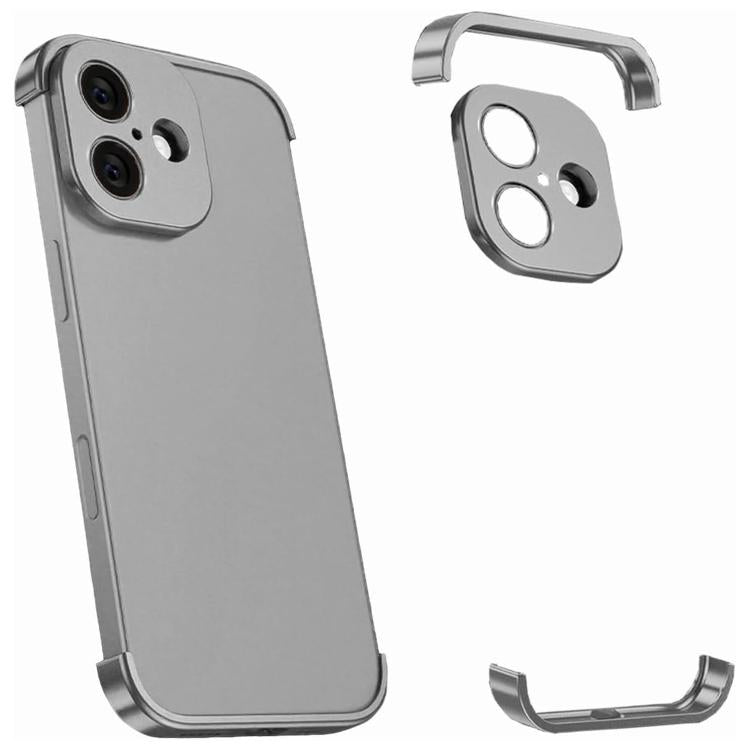 Coque de téléphone antichoc ultra-fine en alliage de titane sans cadre aux quatre coins, pour iPhone 17 Pro Max, pour iPhone 17 Pro, pour iPhone 17, pour iPhone Air