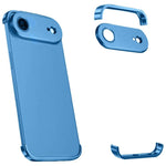 Coque de téléphone antichoc ultra-fine en alliage de titane sans cadre aux quatre coins, pour iPhone 17 Pro Max, pour iPhone 17 Pro, pour iPhone 17, pour iPhone Air