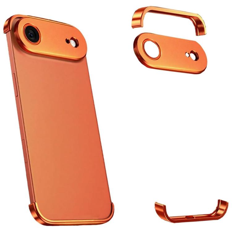 Coque de téléphone antichoc ultra-fine en alliage de titane sans cadre aux quatre coins, pour iPhone 17 Pro Max, pour iPhone 17 Pro, pour iPhone 17, pour iPhone Air