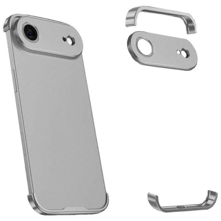 Coque de téléphone antichoc ultra-fine en alliage de titane sans cadre aux quatre coins, pour iPhone 17 Pro Max, pour iPhone 17 Pro, pour iPhone 17, pour iPhone Air