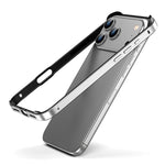 Coque de téléphone antichoc à quatre coins en silicone hybride métallique, pour iPhone 17 Pro Max, pour iPhone 17 Pro, pour iPhone 17, pour iPhone Air