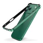 Coque de téléphone antichoc à quatre coins en silicone hybride métallique, pour iPhone 17 Pro Max, pour iPhone 17 Pro, pour iPhone 17, pour iPhone Air
