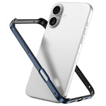 Coque de téléphone antichoc à quatre coins en silicone hybride métallique, pour iPhone 17 Pro Max, pour iPhone 17 Pro, pour iPhone 17, pour iPhone Air