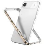 Coque de téléphone antichoc à quatre coins en silicone hybride métallique, pour iPhone 17 Pro Max, pour iPhone 17 Pro, pour iPhone 17, pour iPhone Air