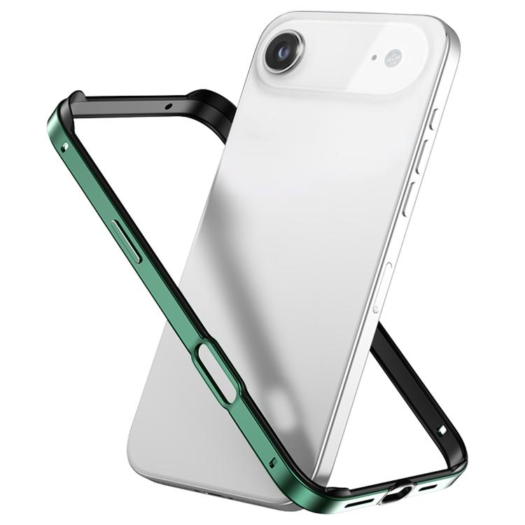 Coque de téléphone antichoc à quatre coins en silicone hybride métallique, pour iPhone 17 Pro Max, pour iPhone 17 Pro, pour iPhone 17, pour iPhone Air