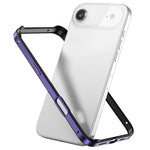 Coque de téléphone antichoc à quatre coins en silicone hybride métallique, pour iPhone 17 Pro Max, pour iPhone 17 Pro, pour iPhone 17, pour iPhone Air