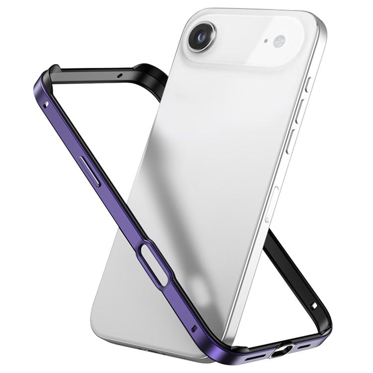 Coque de téléphone antichoc à quatre coins en silicone hybride métallique, pour iPhone 17 Pro Max, pour iPhone 17 Pro, pour iPhone 17, pour iPhone Air