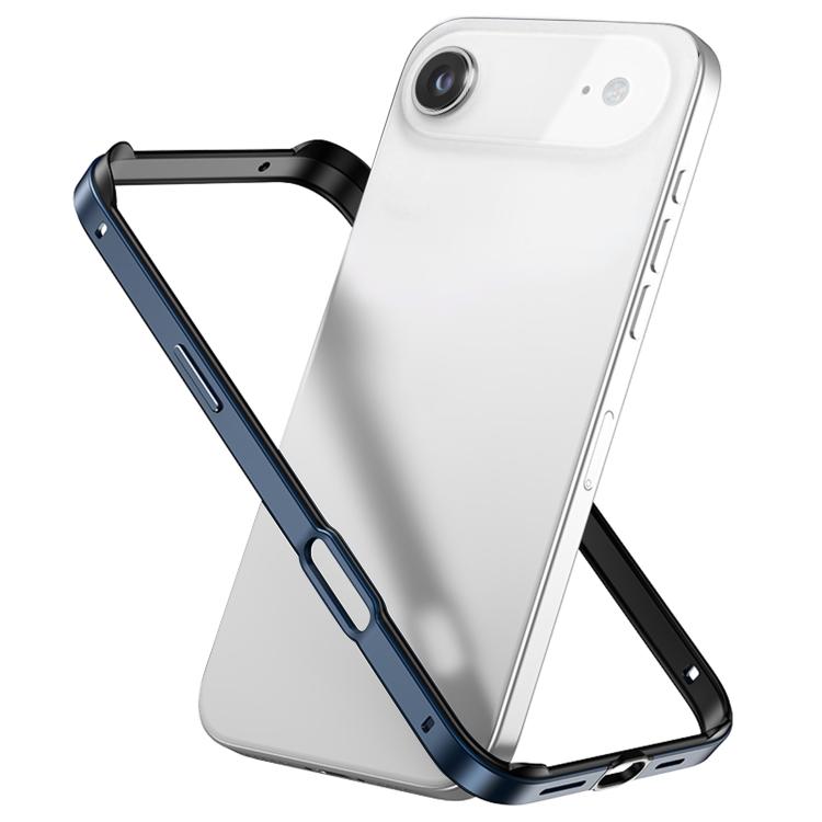 Coque de téléphone antichoc à quatre coins en silicone hybride métallique, pour iPhone 17 Pro Max, pour iPhone 17 Pro, pour iPhone 17, pour iPhone Air