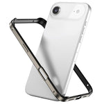 Coque de téléphone antichoc à quatre coins en silicone hybride métallique, pour iPhone 17 Pro Max, pour iPhone 17 Pro, pour iPhone 17, pour iPhone Air