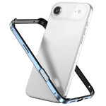 Coque de téléphone antichoc à quatre coins en silicone hybride métallique, pour iPhone 17 Pro Max, pour iPhone 17 Pro, pour iPhone 17, pour iPhone Air