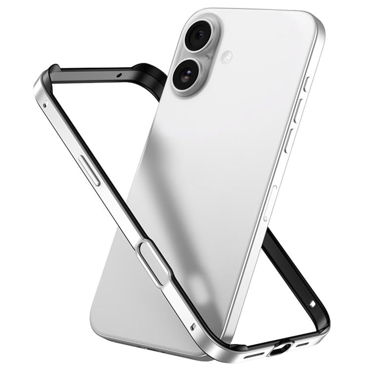 Coque de téléphone antichoc à quatre coins en silicone hybride métallique avec refroidissement, pour iPhone 16 Pro Max, pour iPhone 16 Pro, pour iPhone 16 Plus, pour iPhone 16