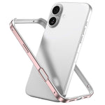 Coque de téléphone antichoc à quatre coins en silicone hybride métallique avec refroidissement, pour iPhone 16 Pro Max, pour iPhone 16 Pro, pour iPhone 16 Plus, pour iPhone 16