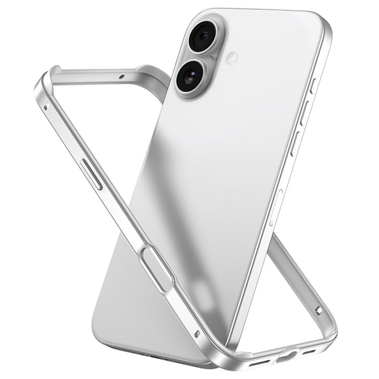 Coque de téléphone antichoc à quatre coins en silicone hybride métallique avec refroidissement, pour iPhone 16 Pro Max, pour iPhone 16 Pro, pour iPhone 16 Plus, pour iPhone 16