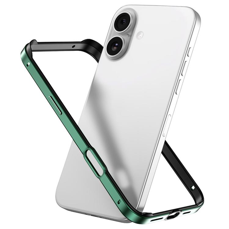 Coque de téléphone antichoc à quatre coins en silicone hybride métallique avec refroidissement, pour iPhone 16 Pro Max, pour iPhone 16 Pro, pour iPhone 16 Plus, pour iPhone 16