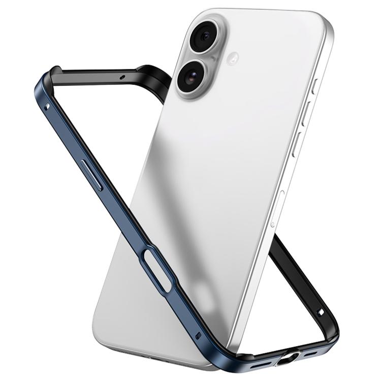 Coque de téléphone antichoc à quatre coins en silicone hybride métallique avec refroidissement, pour iPhone 16 Pro Max, pour iPhone 16 Pro, pour iPhone 16 Plus, pour iPhone 16