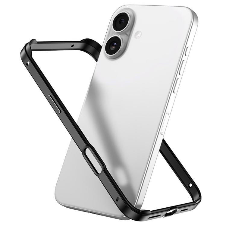 Coque de téléphone antichoc à quatre coins en silicone hybride métallique avec refroidissement, pour iPhone 16 Pro Max, pour iPhone 16 Pro, pour iPhone 16 Plus, pour iPhone 16