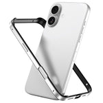 Coque de téléphone antichoc à quatre coins en silicone hybride métallique avec refroidissement, pour iPhone 16 Pro Max, pour iPhone 16 Pro, pour iPhone 16 Plus, pour iPhone 16