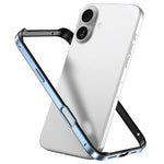 Coque de téléphone antichoc à quatre coins en silicone hybride métallique avec refroidissement, pour iPhone 16 Pro Max, pour iPhone 16 Pro, pour iPhone 16 Plus, pour iPhone 16
